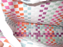 Load image into Gallery viewer, Kate Spade New York Large Woven Multi Color Rainbow Tote Beach Hand Bag NEW