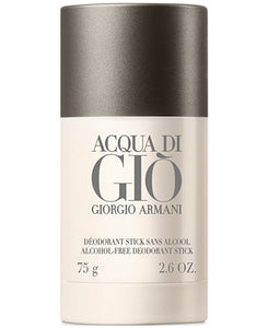 Giorgio Armani Acqua Di Gio Men Deodorant Stick 2.6 Oz / 75g Alcohol Free