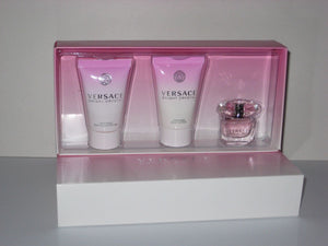 Versace Bright Crystal Women Mini Set - Bright Crystal Perfume+Lotion+Shower Gel