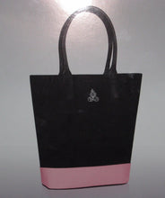 Load image into Gallery viewer, Women Ralph Lauren Tote Bag Pink/Black Canvas Tote Bag Travel Weekender Gym Bag
