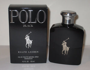 Ralph Lauren Polo Black Men 4.2 Oz / 125 Ml Eau De Toilette Spray New In Box