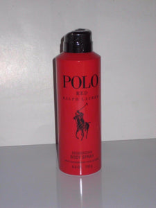 Ralph Lauren Polo Red Men Deodorant Body Spray 6.0 Oz New Small Dent