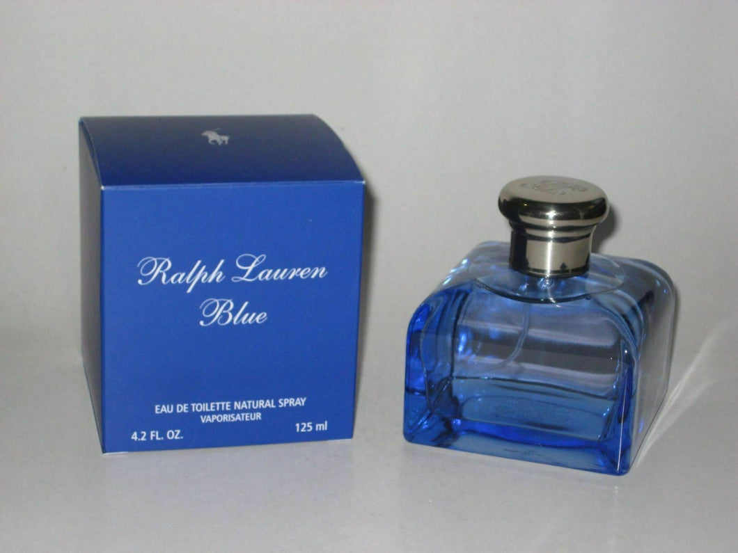 Ralph Lauren Blue Women Eau De Toilette Spray 4.2 Oz/125 Ml New Sealed Box