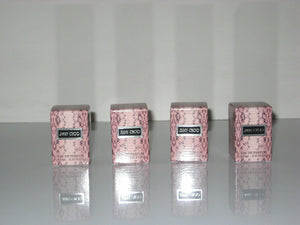 4 Piece x Jimmy Choo Women Eau De Parfum Women Mini 0.15 Oz / 4.5 Ml Splash New