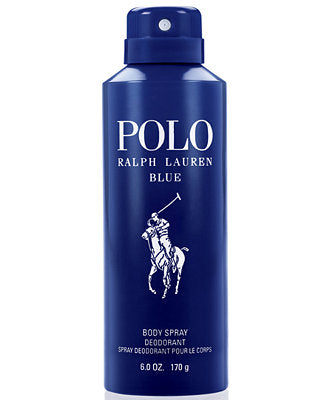 Ralph Lauren Polo Blue Men Deodorant Body Spray 6.0 Oz / 170 g Small Dent
