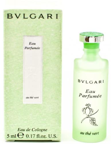 Bvlgari Eau Parfumee Au the Vert Eau de Cologne 0.17 oz Splash Mini New in Box