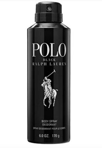 Ralph Lauren Polo Black Men Deodorant Body Spray 6.0 Oz / 170 g BIG Dent